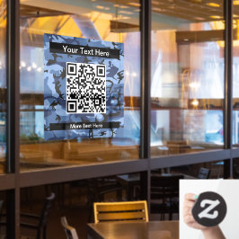 Blue Camouflage, Militär, Armee Fensteraufkleber