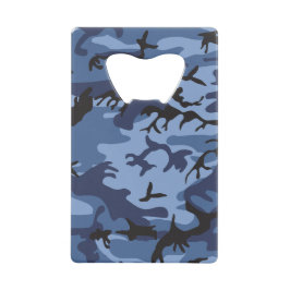 Blue Camouflage, Militär, Armee Geldbeutel Flaschenöffner