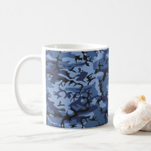 Blue Camouflage, Militär, Armee Kaffeetasse