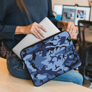 Blue Camouflage, Militär, Armee Laptopschutzhülle