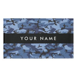 Blue Camouflage, Militär, Armee Namenschild