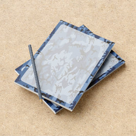 Blue Camouflage, Militär, Armee Notizblock