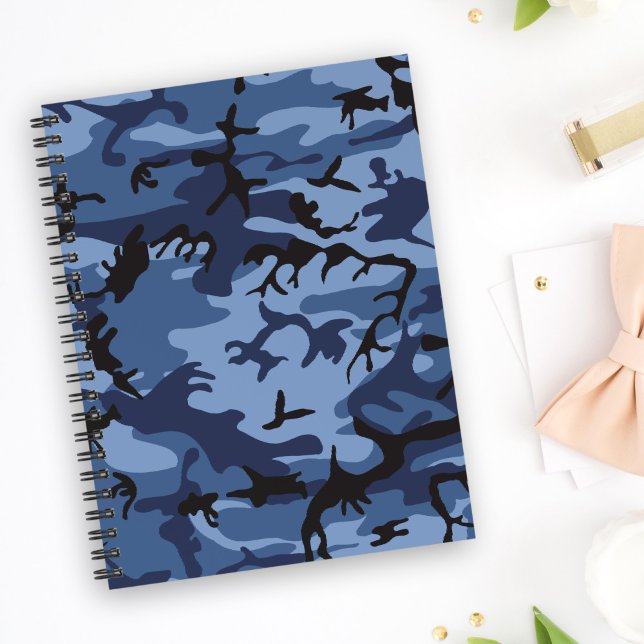 Blue Camouflage, Militär, Armee Notizblock (Von Creator hochgeladen)