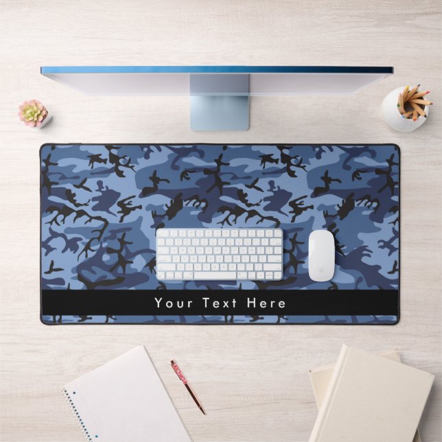 Blue Camouflage, Militär, Armee Schreibtischunterlage (Büro 1)