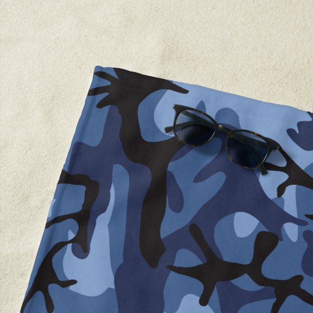 Blue Camouflage, Militär, Armee Strandtuch (Beispiel)