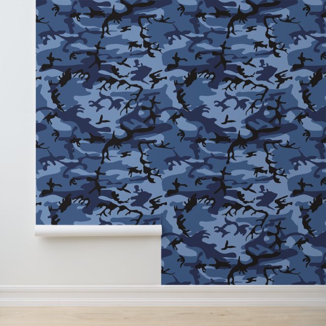 Blue Camouflage, Militär, Armee Tapete (Anwendung)