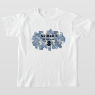 Blue Camouflage Military   Geburtstag der Armee T-Shirt