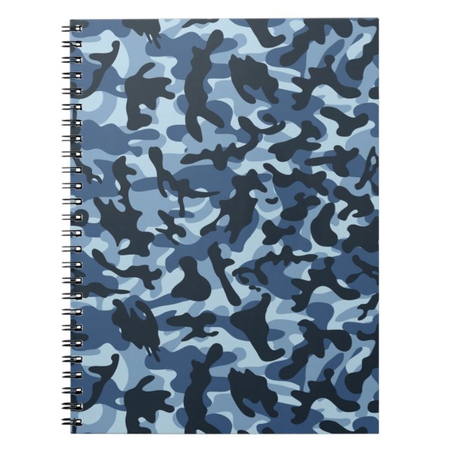 Blue Camouflage Notizblock (Vorderseite)