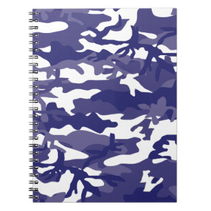 Blue Camouflage Notizblock