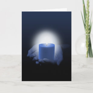 Blue Candle Magic Get Well Card Karte