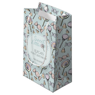 Blue Candy Thema 1. Geburtstag Kleine Geschenktüte