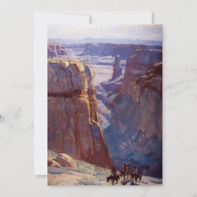 "Blue Canyon" von Edgar Payne Dankeskarte (Vorderseite)