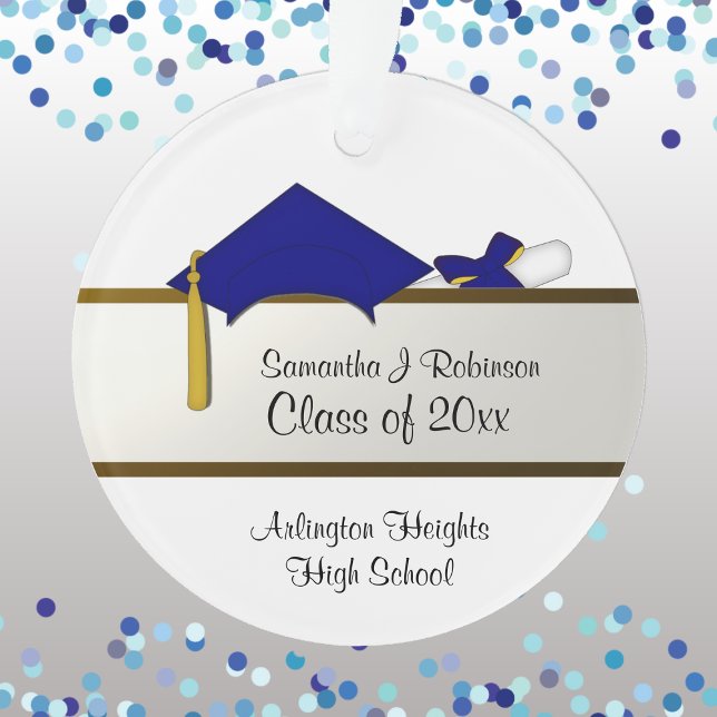 Blue Cap Abschluss Acryldekor Ornament (Von Creator hochgeladen)