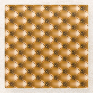 Blue Capitone Textile: Retro Hintergrund Glasuntersetzer