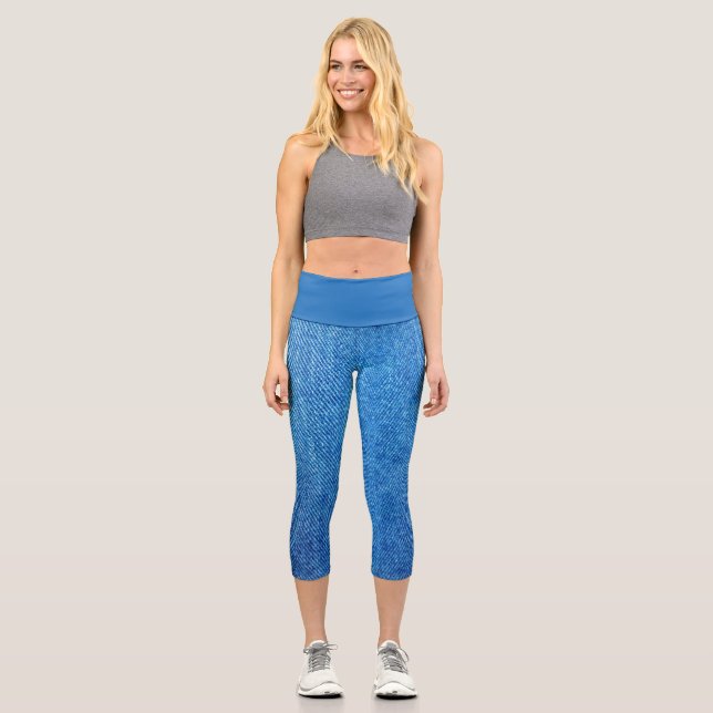 Blue Capri Leggings (Vorderseite)