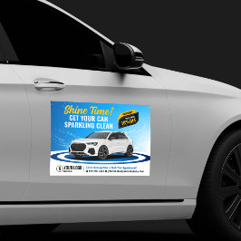 Blue Car Wash Auto im Detail Auto Reinigung Waxen Magnet