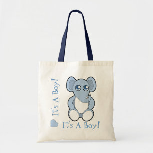 Blue Cartoon Baby Elephant New Mommy Bag Tragetasche