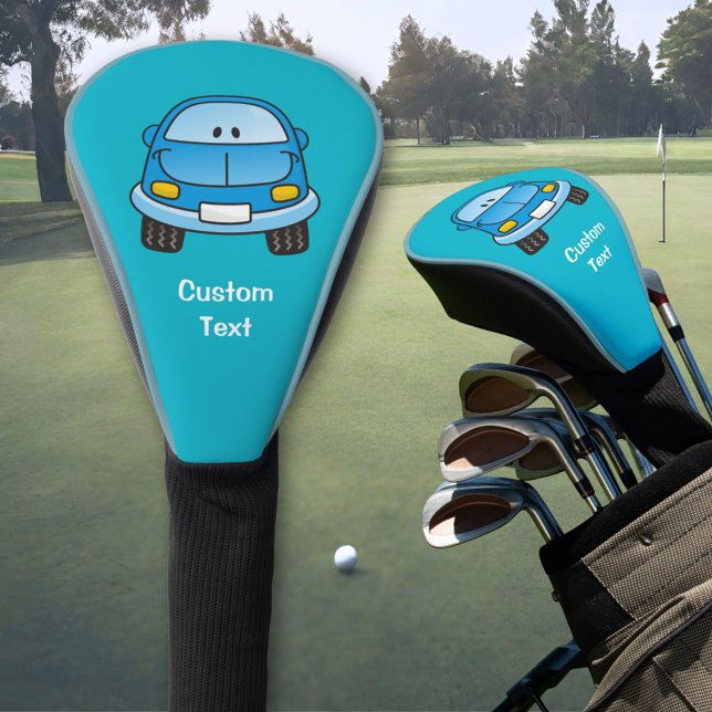 Blue Cartoon Car Golf Headcover (Von Creator hochgeladen)