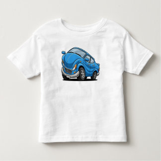 Blue Cartoon Car Kleinkind T-shirt