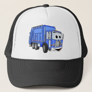 Blue Cartoon Garbage Truck Cartoon Truckerkappe