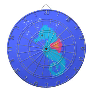 Blue Cartoon Seepferd Dartscheibe
