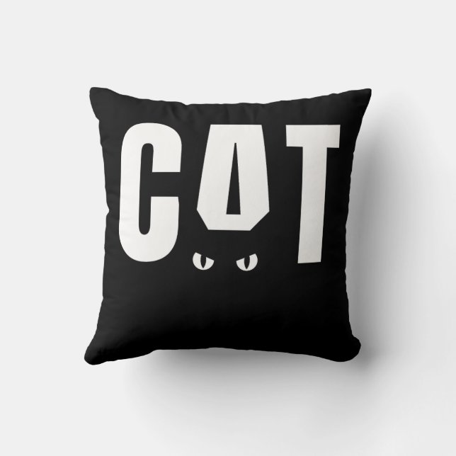 Blue Cat Art Square Pillow - Cosy Kissen (Rückseite)