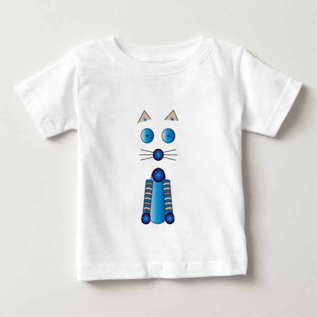 Blue CAT Baby T-shirt (Vorderseite)
