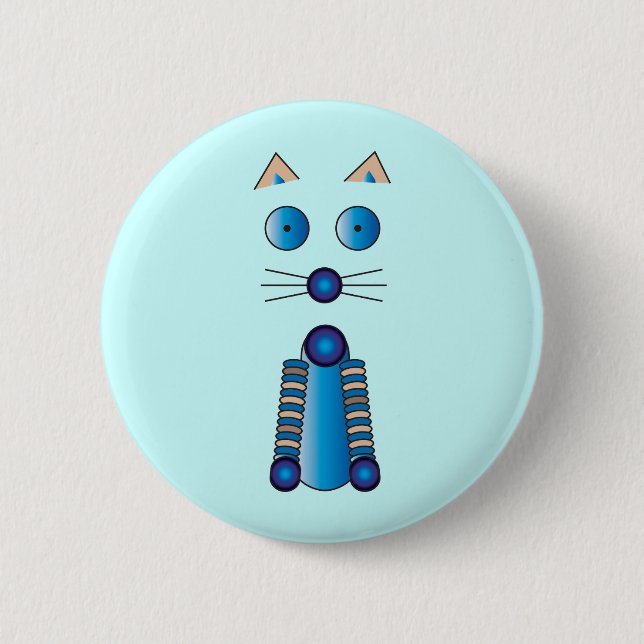 Blue CAT Button (Vorderseite)
