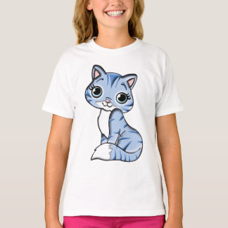 Blue Cat Feline T-Shirt