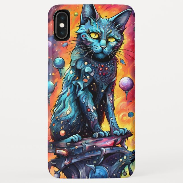 Blue Cat I Case-Mate iPhone Hülle (Rückseite)