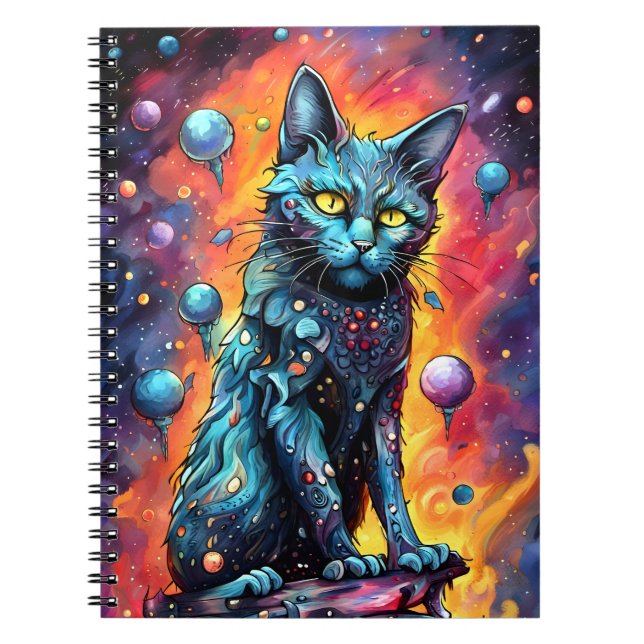 Blue Cat I Notizblock (Vorderseite)