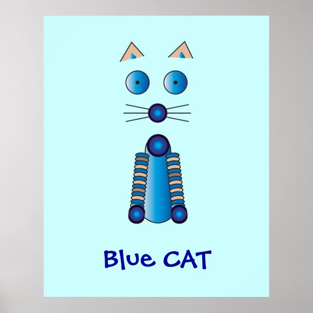 Blue CAT Poster (Vorne)