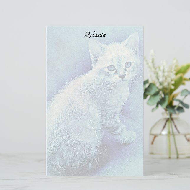Blue Cat Stationery Briefpapier (Von Creator hochgeladen)