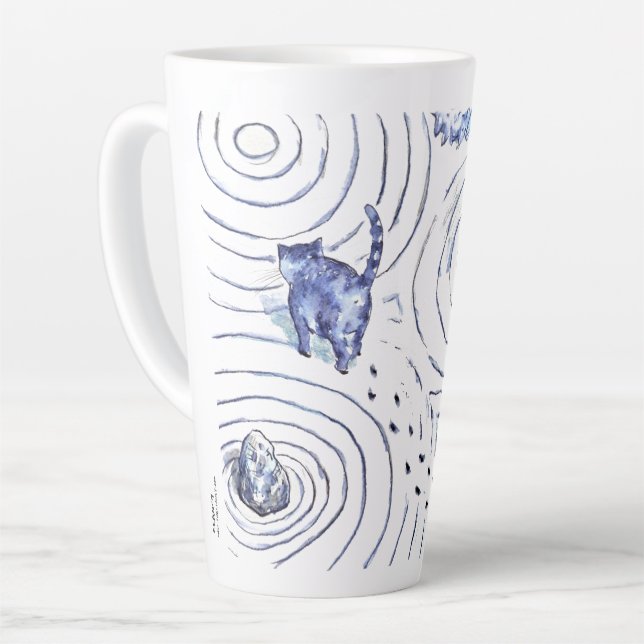 Blue Cat Zen Cup Milchtasse (Linke Ecke)