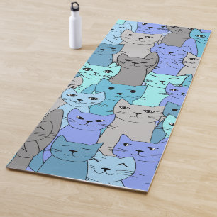 Blue Cats Design Yoga Mat Yogamatte