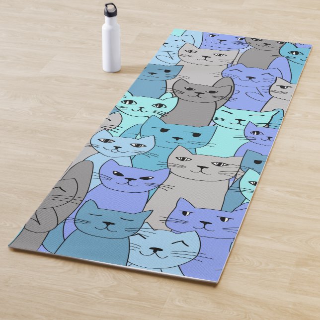 Blue Cats Design Yoga Mat Yogamatte (Beispiel)