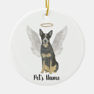 Blue Cattledog Heeler Beileid Memorial Keramik Ornament