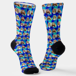 Blue Cavalier Spaniel, Crew Socks Socken