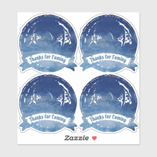 Blue Celtic Dragon Sticker Set   Keltische Hochzei
