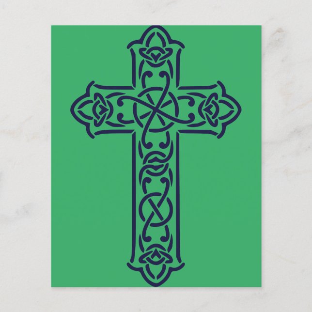 Blue Celtic High Cross (Vorderseite)