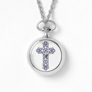 Blue Celtic High Cross Armbanduhr