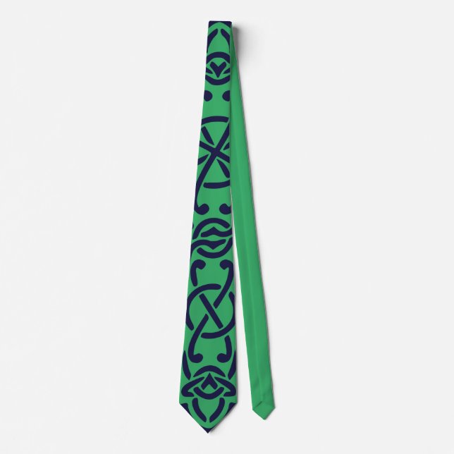 Blue Celtic High Cross Krawatte (Vorderseite)