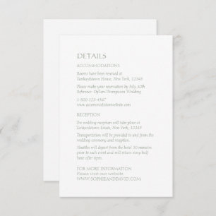 Blue Celtic Irish Swan Liebe Knot Wedding Details Begleitkarte