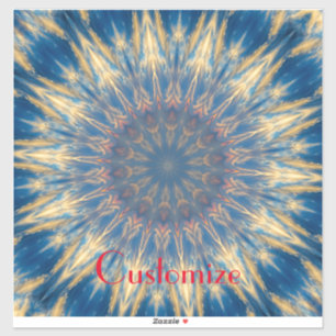 Blue Chakra Kaleidoskop Thunder_Cove Aufkleber