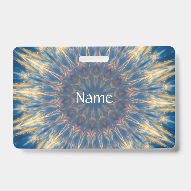Blue Chakra Kaleidoskop Thunder_Cove Ausweis (Vorderseite)