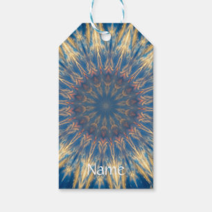 Blue Chakra Kaleidoskop Thunder_Cove Geschenkanhänger