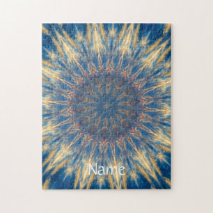 Blue Chakra Kaleidoskop Thunder_Cove Puzzle