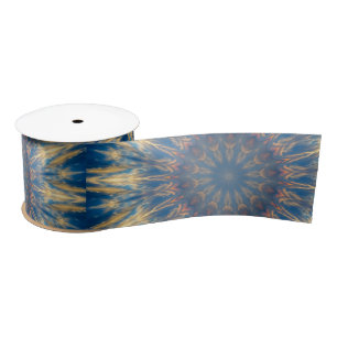 Blue Chakra Kaleidoskop Thunder_Cove Satinband