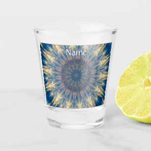 Blue Chakra Kaleidoskop Thunder_Cove Schnapsglas
