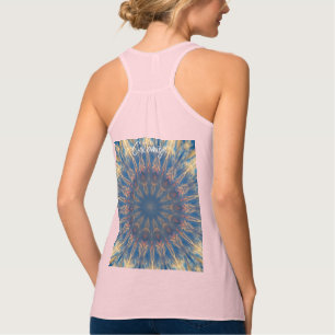 Blue Chakra Kaleidoskop Thunder_Cove Tank Top